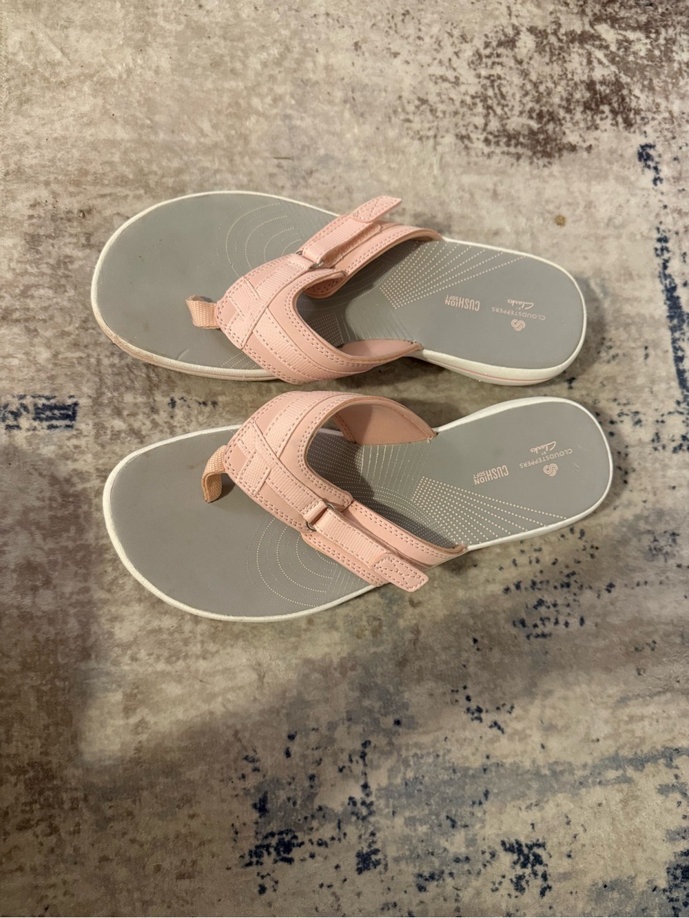 Clarks Pink Adjustable Strap Women's Sandals